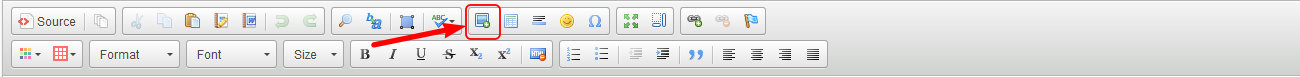 CK Editor Toolbar `Insert Image` Icon