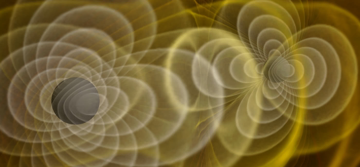 This NASA visualization shows what Einstein envisioned in his theory of relativity. NASA researchers crunched Einstein’s theory of general relativity on a supercomputer to create a three-dimensional simulation of merging black holes. The simulation provides the foundation to explore the universe in an entirely new way, through the detection of gravitational waves.